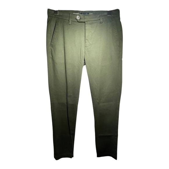 TED BAKER LONDON Olive Green Chino Pants size 31Rโโ - Picture 2 of 9